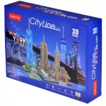 3D пазл CityLine: Нью-Йорк (123 детали) 3D пазл CityLine: Нью-Йорк (123 детали) картинка 370992 - МосИгра